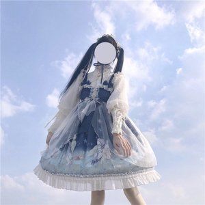 blue lolita only dress
